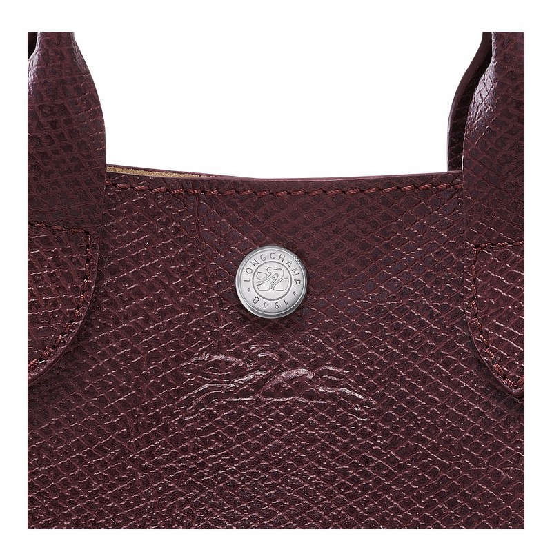 Sacs Fourre Tout Longchamp ÉPURE XS Femme Bordeaux Soldes | 10269HFH009