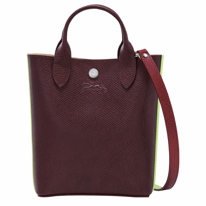 Sacs Fourre Tout Longchamp ÉPURE XS Femme Bordeaux Soldes | 10269HFH009