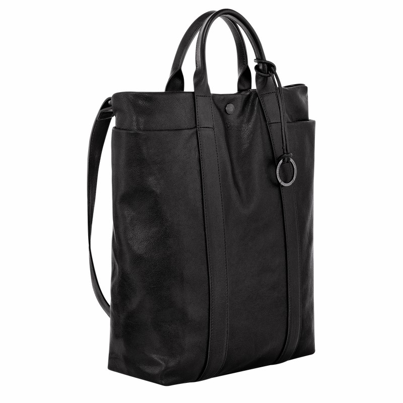 Sacs Fourre Tout Longchamp Parisis M Femme Noir Soldes | 10265HFC001