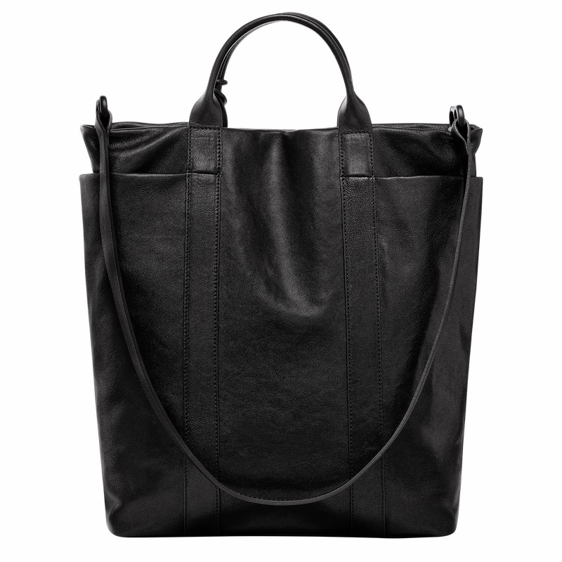 Sacs Fourre Tout Longchamp Parisis M Femme Noir Soldes | 10265HFC001