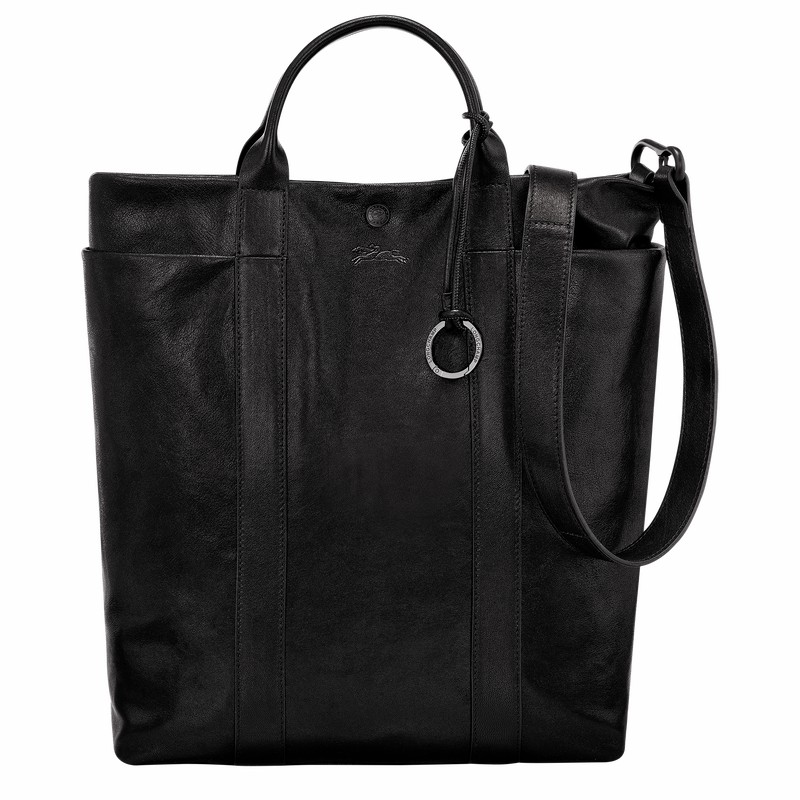 Sacs Fourre Tout Longchamp Parisis M Femme Noir Soldes | 10265HFC001