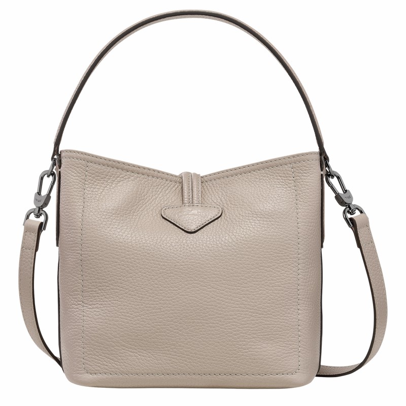 Sacs Seau Longchamp Le Roseau Essential XS Femme Grise Soldes | 10159968266