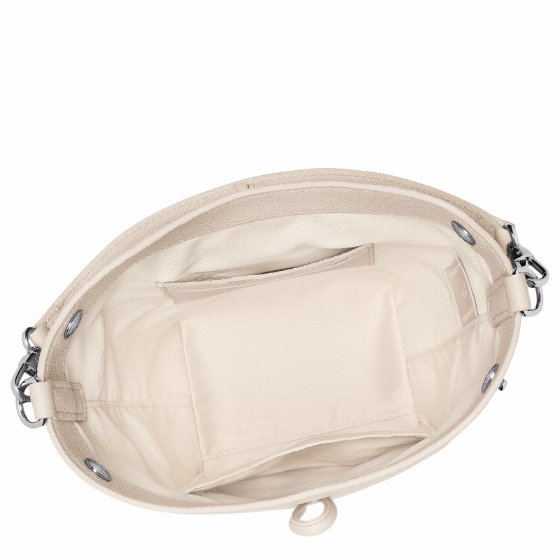 Sacs Seau Longchamp Le Roseau XS Femme Blanche Soldes | 10279HFP555