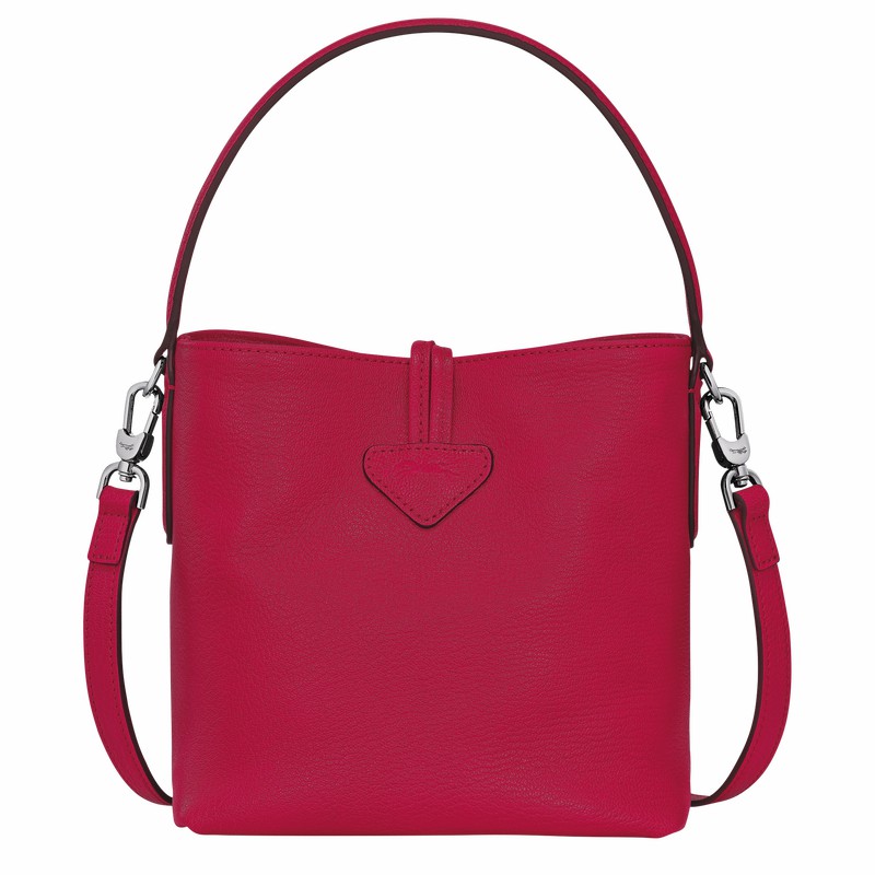 Sacs Seau Longchamp Le Roseau XS Femme Fushia Soldes | 10159HECJ13