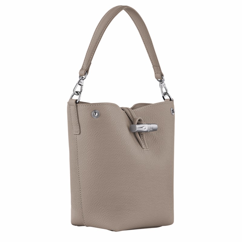 Sacs Seau Longchamp Le Roseau XS Femme Grise Soldes | 10279HFP266