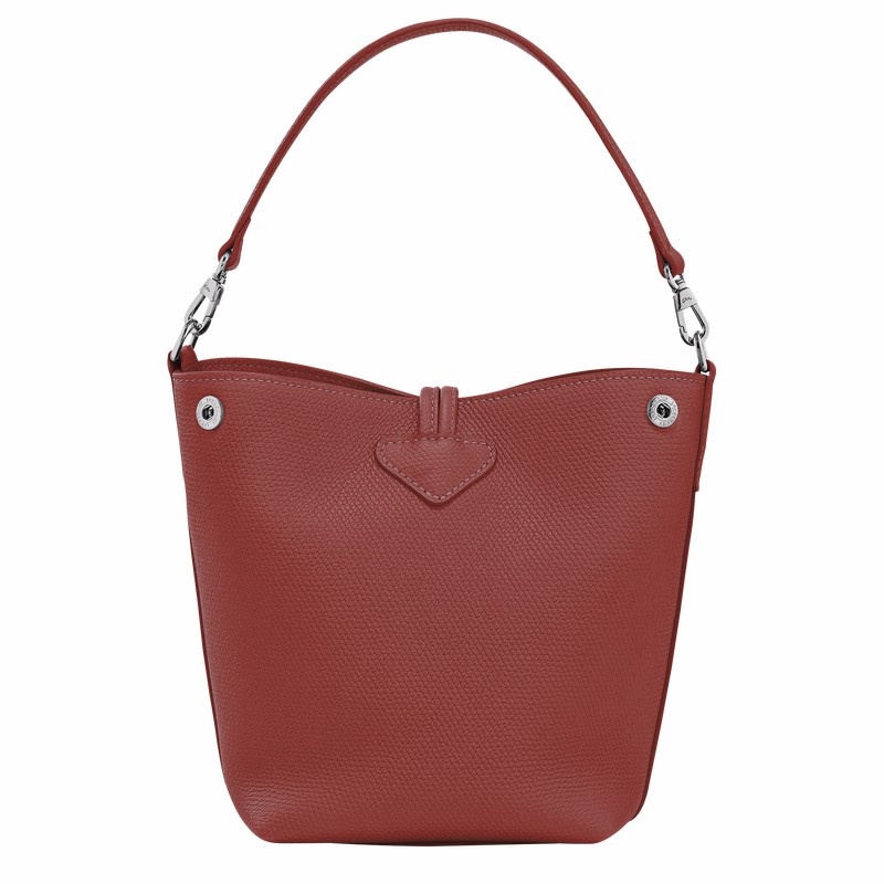 Sacs Seau Longchamp Le Roseau XS Femme Marron Soldes | 10279HFP404