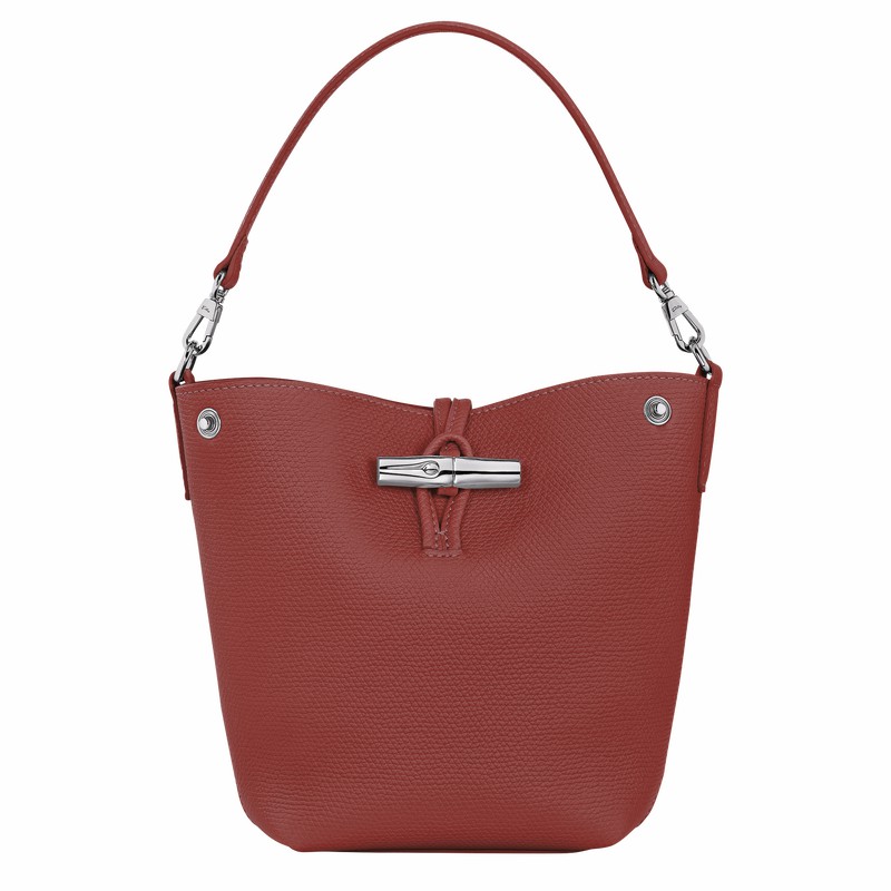 Sacs Seau Longchamp Le Roseau XS Femme Marron Soldes | 10279HFP404