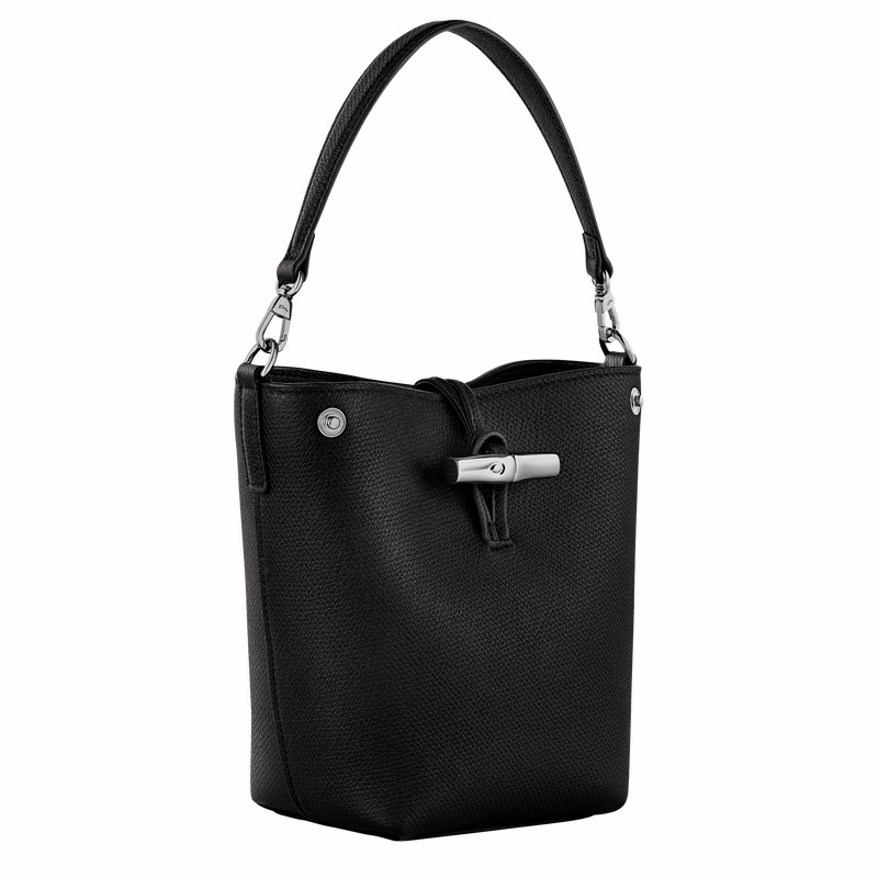 Sacs Seau Longchamp Le Roseau XS Femme Noir Soldes | 10279HFP001