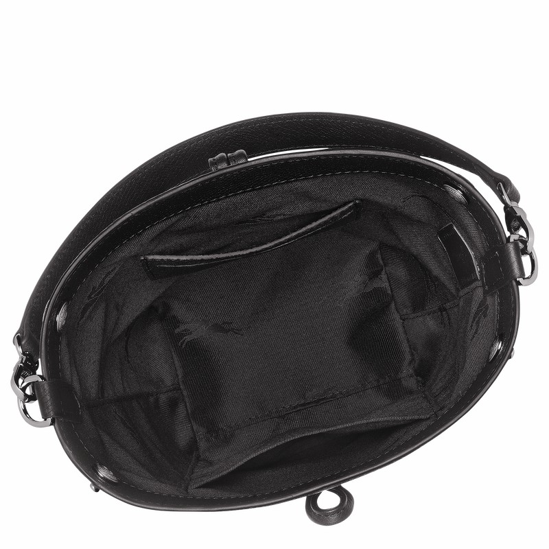 Sacs Seau Longchamp Le Roseau XS Femme Noir Soldes | 10279HFP001