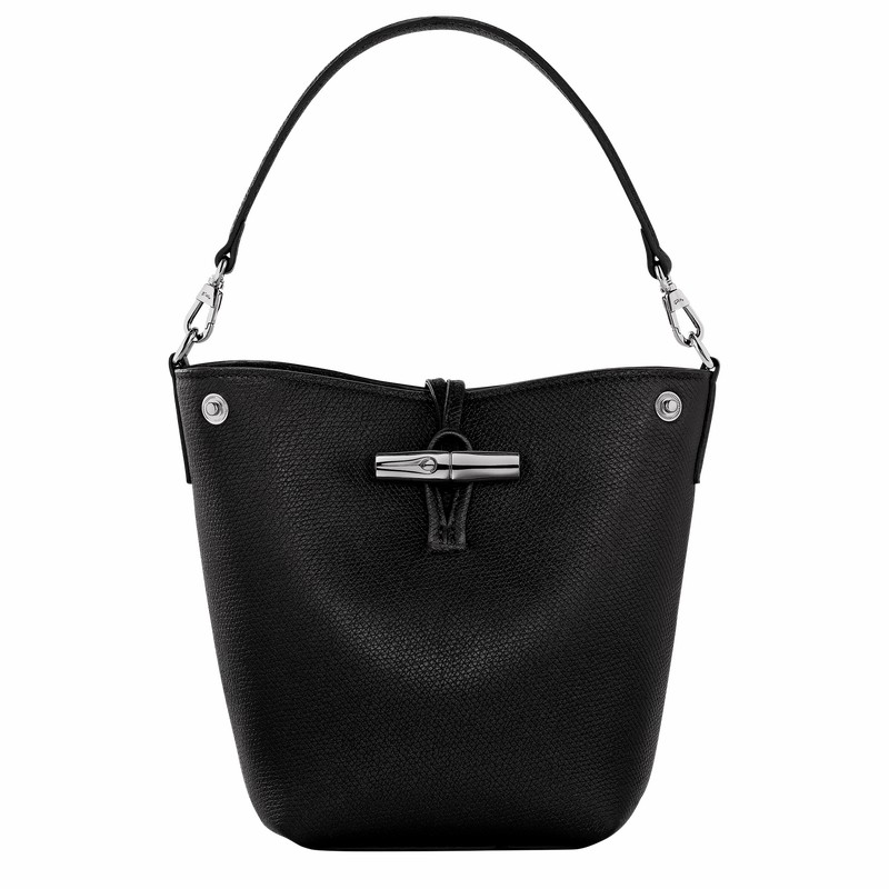 Sacs Seau Longchamp Le Roseau XS Femme Noir Soldes | 10279HFP001