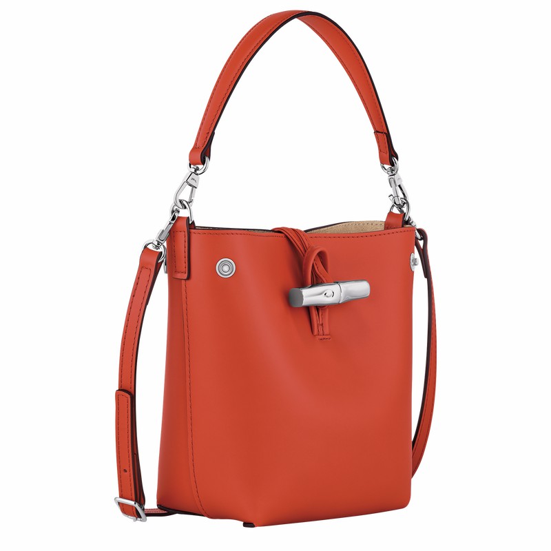 Sacs Seau Longchamp Le Roseau XS Femme Orange Soldes | 10229HCL685