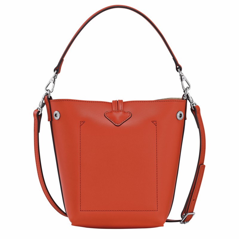 Sacs Seau Longchamp Le Roseau XS Femme Orange Soldes | 10229HCL685