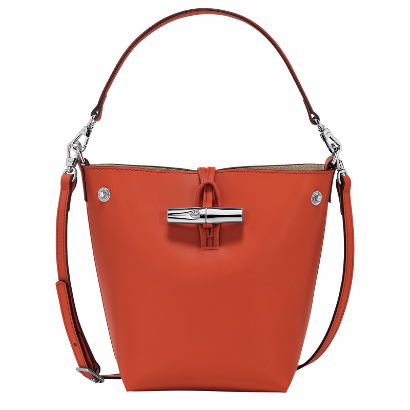 Sacs Seau Longchamp Le Roseau XS Femme Orange Soldes | 10229HCL685