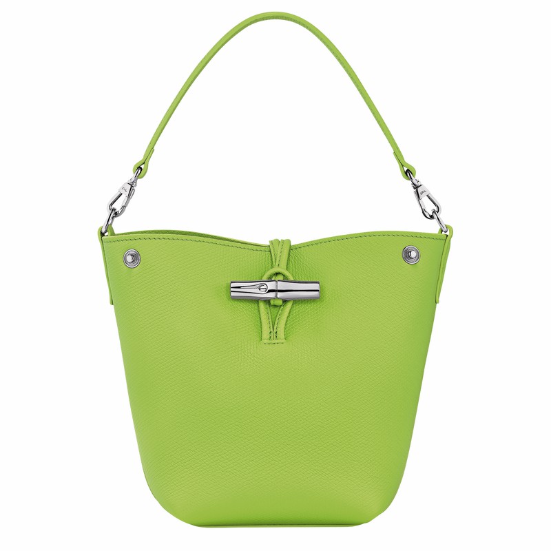 Sacs Seau Longchamp Le Roseau XS Femme Vert Soldes | 10279HFP355