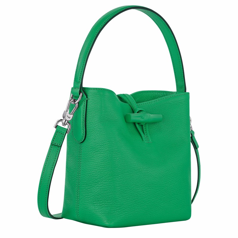 Sacs Seau Longchamp Le Roseau XS Femme Vert Soldes | 10159HEC129