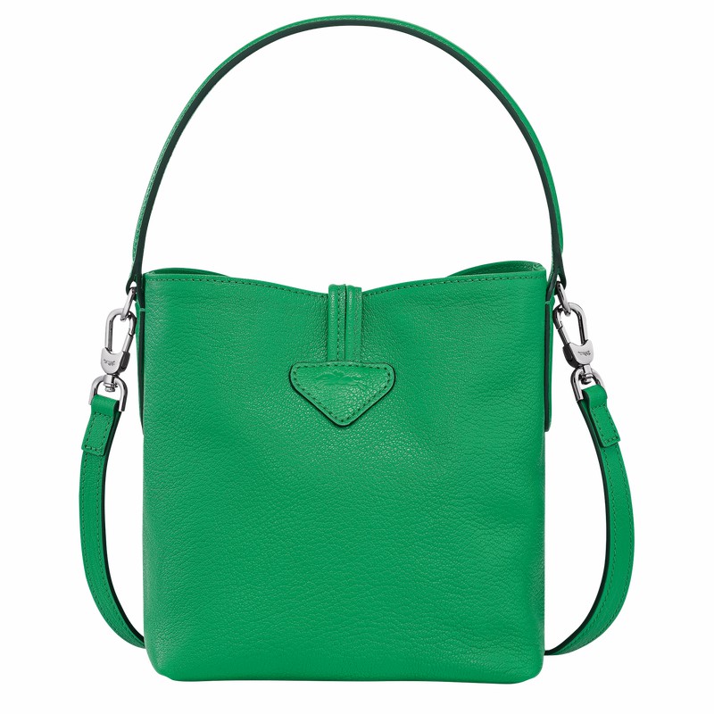 Sacs Seau Longchamp Le Roseau XS Femme Vert Soldes | 10159HEC129