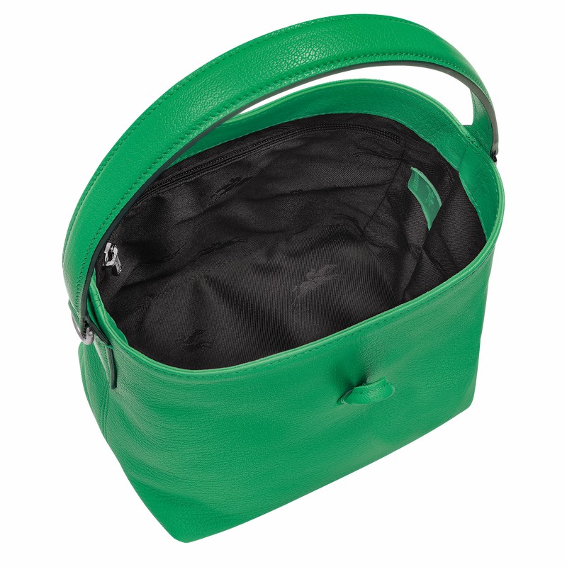 Sacs Seau Longchamp Le Roseau XS Femme Vert Soldes | 10159HEC129