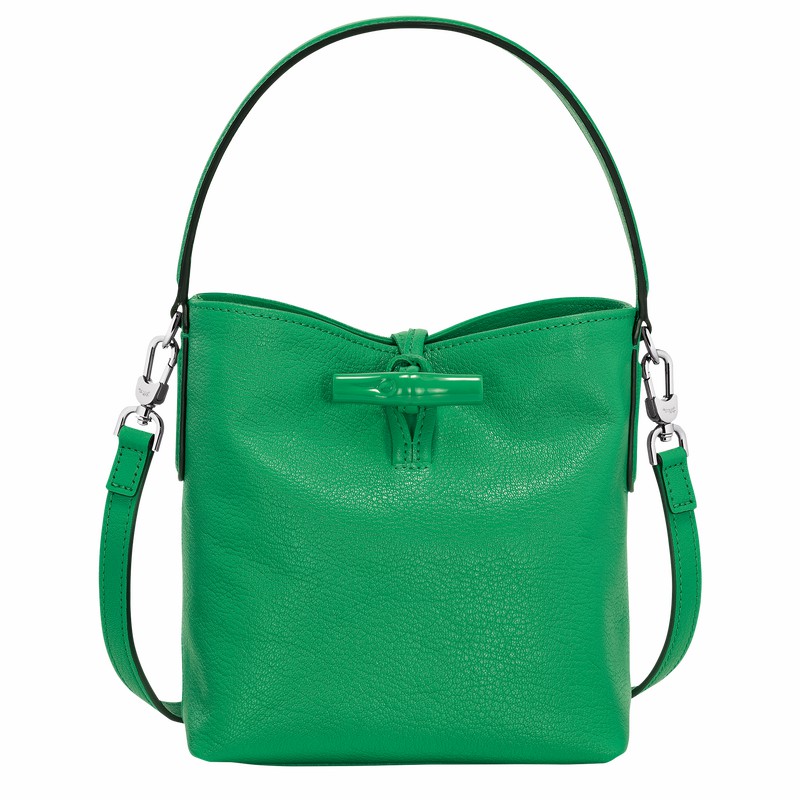 Sacs Seau Longchamp Le Roseau XS Femme Vert Soldes | 10159HEC129