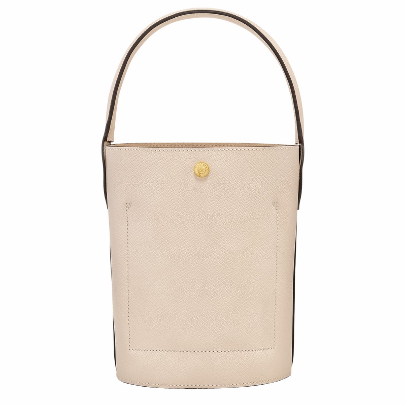 Sacs Seau Longchamp ÉPURE S Femme Blanche Soldes | 10161HYZ555