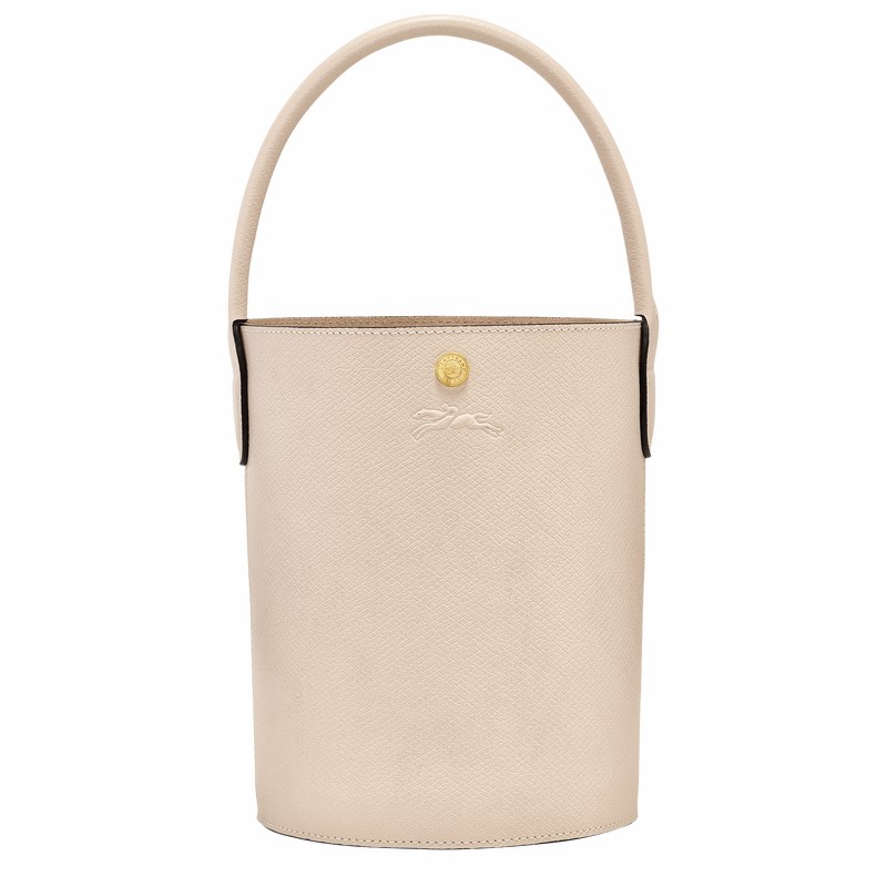 Sacs Seau Longchamp ÉPURE S Femme Blanche Soldes | 10161HYZ555