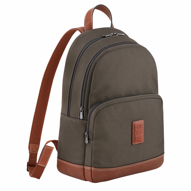 Sacs à Dos Longchamp Boxford Homme Marron Soldes | L1475080042