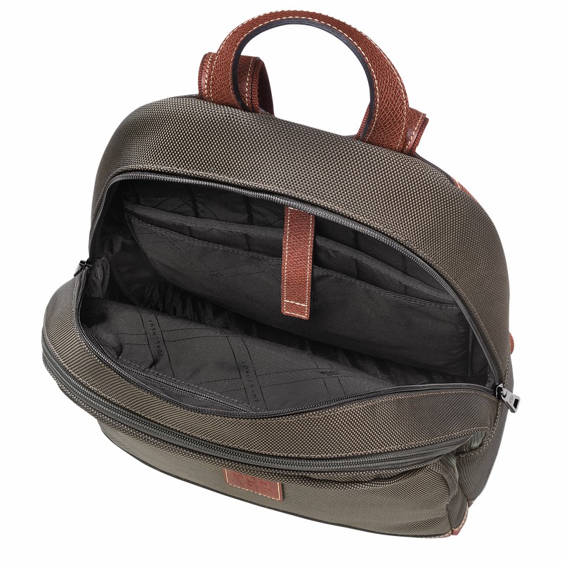 Sacs à Dos Longchamp Boxford Homme Marron Soldes | L1475080042