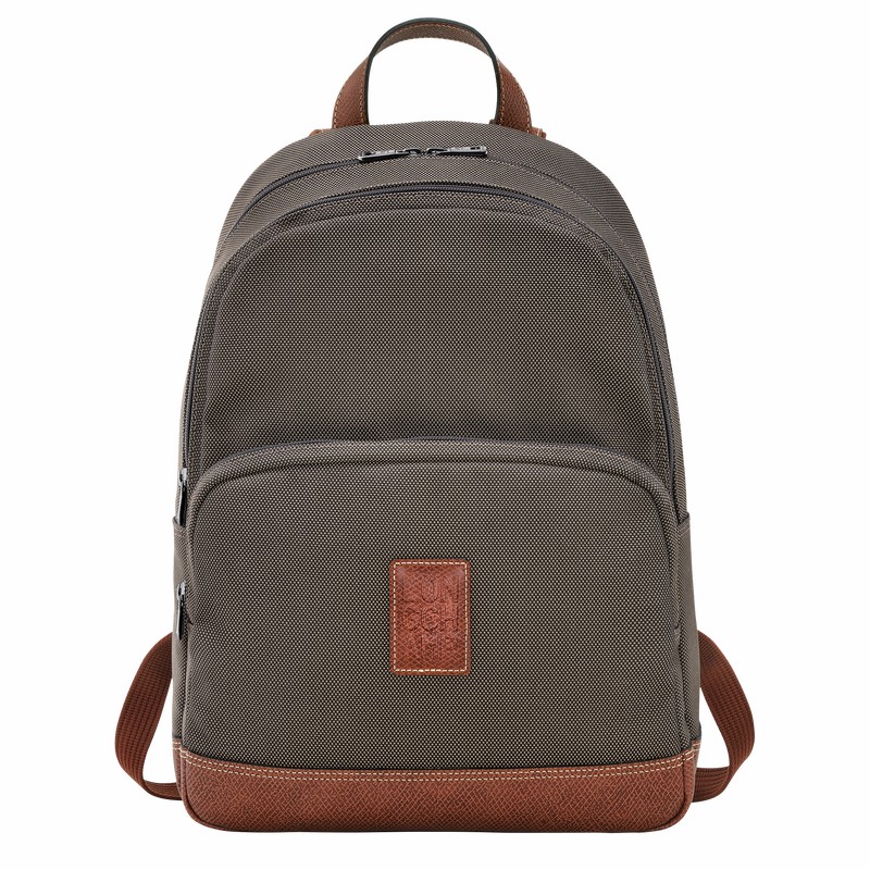 Sacs à Dos Longchamp Boxford Homme Marron Soldes | L1475080042