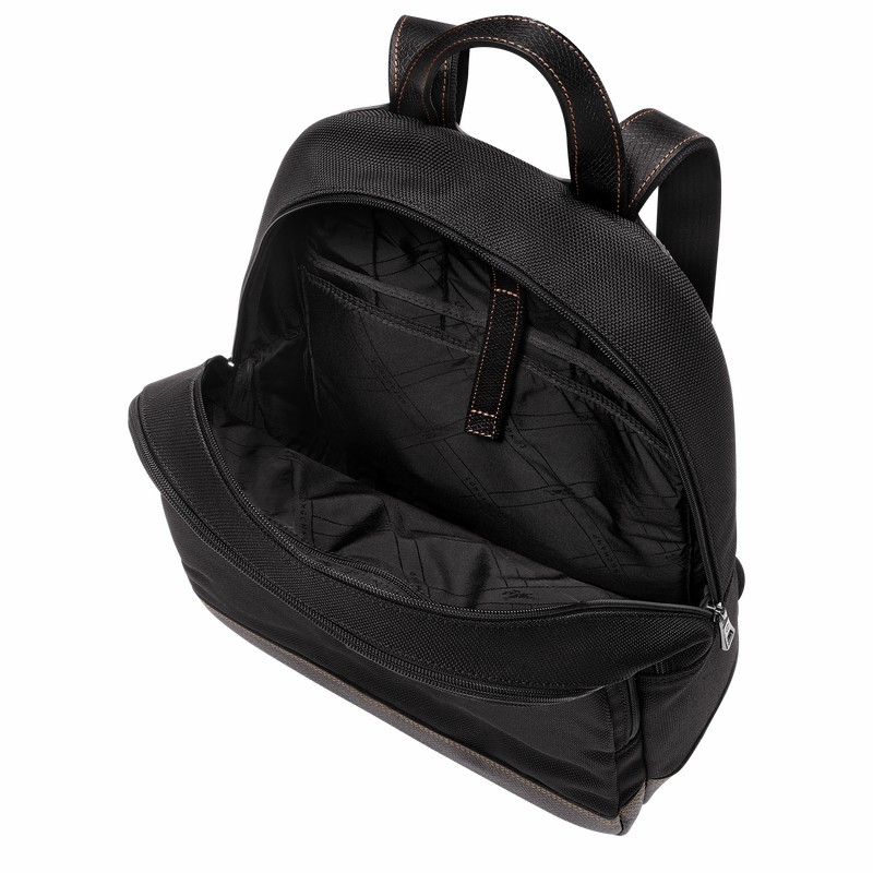 Sacs à Dos Longchamp Boxford Homme Noir Soldes | L1475080001