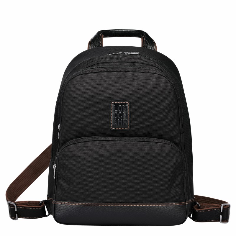 Sacs à Dos Longchamp Boxford Homme Noir Soldes | L1475080001