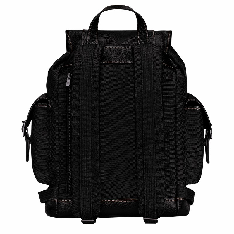 Sacs à Dos Longchamp Boxford Homme Noir Soldes | 20035080001