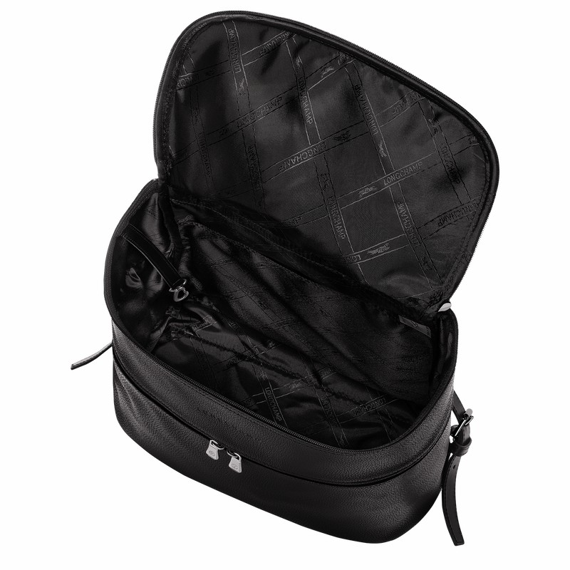 Sacs à Dos Longchamp Le FOULONNÉ Femme Noir Soldes | L1617021047