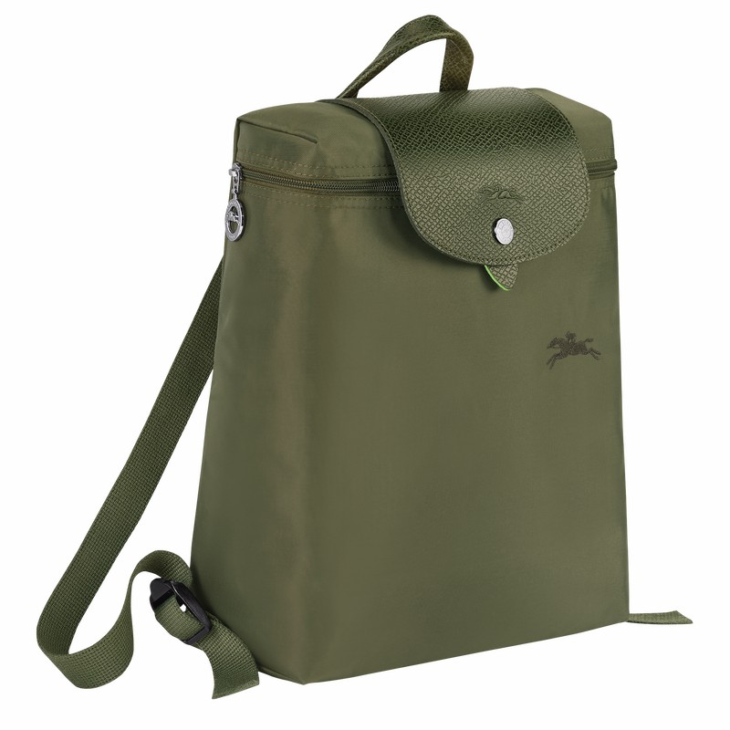 Sacs à Dos Longchamp Le Pliage Green M Femme Vert Soldes | L1699919479