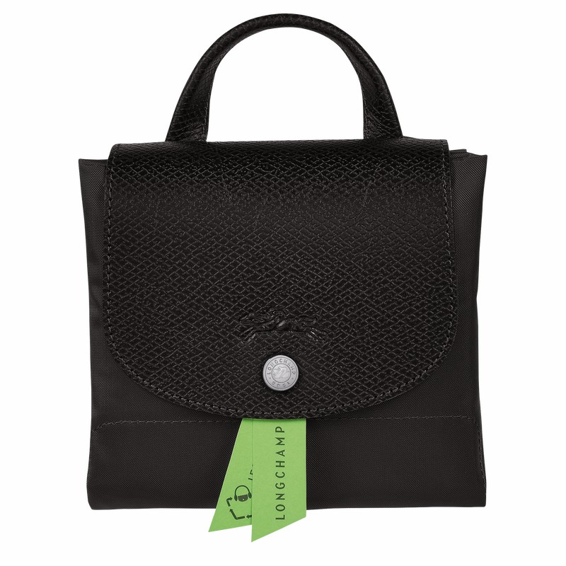 Sacs à Dos Longchamp Le Pliage Green M Femme Noir Soldes | L1699919001