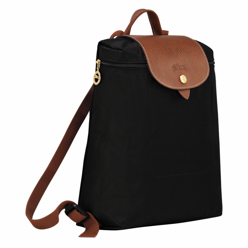 Sacs à Dos Longchamp Le Pliage Original M Femme Noir Soldes | L1699089001