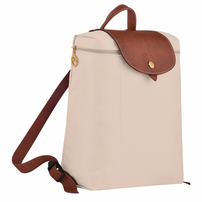 Sacs à Dos Longchamp Le Pliage Original M Femme Blanche Soldes | L1699089P71