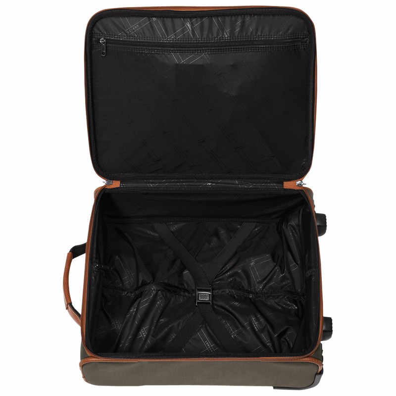 Valises Longchamp Boxford S Homme Marron Soldes | L1422080042-